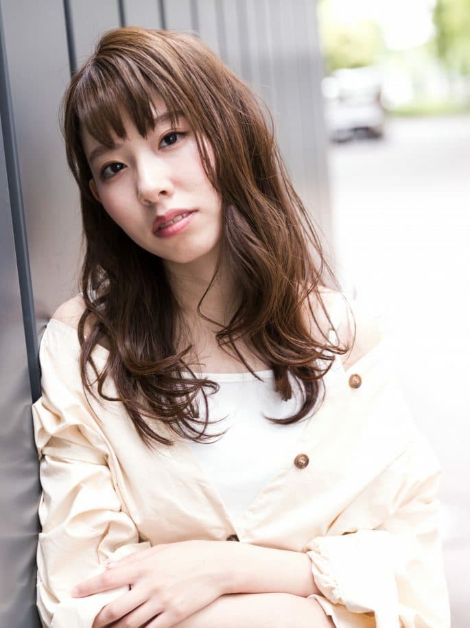 大人かわいい無造作ウェーブ